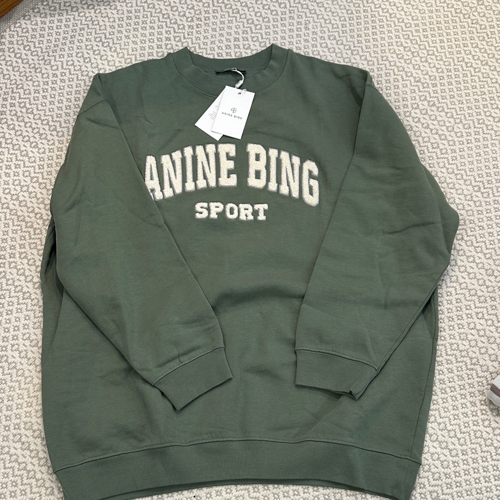 Anine Bing - Tyler Sweatshirt in Artichoke